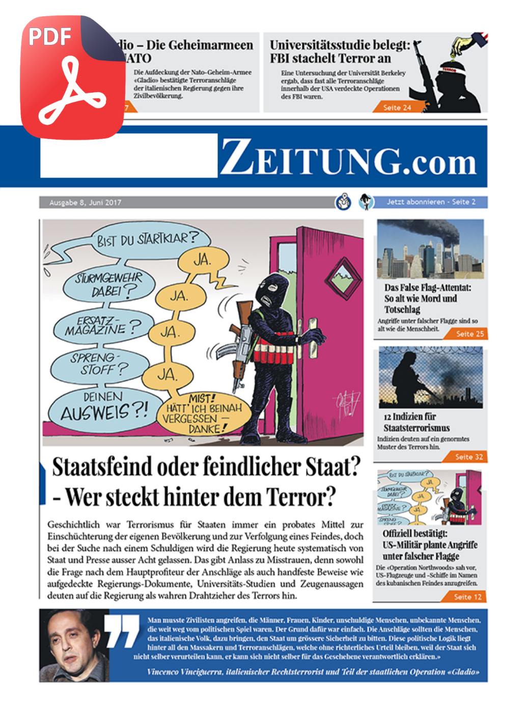 Ausgabe 08: Staatsfeind oder feindlicher Staat? Wer steckt hinter dem Terror?
